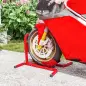 Caballete de Moto Delantera Soporte para Rueda Delantera de Moto Ajustable en 3 Niveles 60x55x43 cm Rojo Caballete de Moto Delantera Soporte para Rueda Delantera de Moto Ajustable en 3 Niveles 60x55x43 cm Rojo