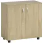 Archivador de Oficina con 2 Puertas Cerradura Estantes para Sala de Estar Estudio 80x40x80 cm Roble Archivador de Oficina con 2 Puertas Cerradura Estantes para Sala de Estar Estudio 80x40x80 cm Roble