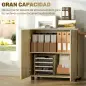 Archivador de Oficina con 2 Puertas Cerradura Estantes para Sala de Estar Estudio 80x40x80 cm Roble Archivador de Oficina con 2 Puertas Cerradura Estantes para Sala de Estar Estudio 80x40x80 cm Roble