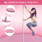 Colchoneta Pole Dance Plegable Portátil Alfombra de Pole Dance Ø150x5 cm para Casa Gimnasio Entrenamiento Danza Rosa Colchoneta Pole Dance Plegable Portátil Alfombra de Pole Dance Ø150x5 cm para Casa Gimnasio Entrenamiento Danza Rosa