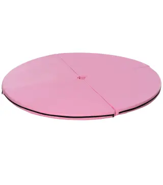Colchoneta Pole Dance Plegable Portátil Alfombra de Pole Dance Ø150x5 cm para Casa Gimnasio Entrenamiento Danza Rosa