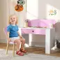 Escritorio Infantil con Silla en Forma de Osito con Cajón para Leer y Estudiar Mesa 80x41x74,5 cm y Silla 32,5x38x59 cm Escritorio Infantil con Silla en Forma de Osito con Cajón para Leer y Estudiar Mesa 80x41x74,5 cm y Silla 32,5x38x59 cm