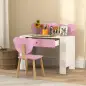 Escritorio Infantil con Silla en Forma de Osito con Cajón para Leer y Estudiar Mesa 80x41x74,5 cm y Silla 32,5x38x59 cm Escritorio Infantil con Silla en Forma de Osito con Cajón para Leer y Estudiar Mesa 80x41x74,5 cm y Silla 32,5x38x59 cm