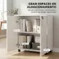Archivador de Oficina con 2 Puertas Cerradura Estantes para Sala de Estar Estudio 80x40x80 cm Blanco Archivador de Oficina con 2 Puertas Cerradura Estantes para Sala de Estar Estudio 80x40x80 cm Blanco