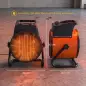 Calefactor Eléctrico Cerámico PTC 5000W Termostato Regulable 3 Modos Ángulo Ajustable Portátil para 48 ㎡ Naranja