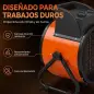 Calefactor Eléctrico Cerámico PTC 5000W Termostato Regulable 3 Modos Ángulo Ajustable Portátil para 48 ㎡ Naranja