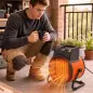 Calefactor Eléctrico Cerámico PTC 5000W Termostato Regulable 3 Modos Ángulo Ajustable Portátil para 48 ㎡ Naranja