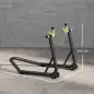 Caballete Elevador Universal Soporte Rueda Trasera Moto de Acero Robusta Carga 544 kg con Horquillas en U y L Ajustables Caballete Elevador Universal Soporte Rueda Trasera Moto de Acero Robusta Carga 544 kg con Horquillas en U y L Ajustables