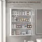 Botiquín de Pared de 5 Niveles con 2 Puertas de Cristal Estantes Ajustables Cerradura y 2 Llaves 60x17x82,5 cm Blanco Botiquín de Pared de 5 Niveles con 2 Puertas de Cristal Estantes Ajustables Cerradura y 2 Llaves 60x17x82,5 cm Blanco