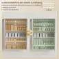 Botiquín de Pared de 5 Niveles con 2 Puertas de Cristal Estantes Ajustables Cerradura y 2 Llaves 60x17x82,5 cm Blanco Botiquín de Pared de 5 Niveles con 2 Puertas de Cristal Estantes Ajustables Cerradura y 2 Llaves 60x17x82,5 cm Blanco