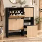 Zapatero Estrecho con 2 Cajones Abatibles Armario Taburete Oculto Estantes Ajustables 8-10 Pares 100x23,8x100 cm Roble