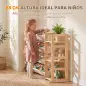 Estantería Infantil de Juguetes de Madera con 12 Cajas Organizador de Peluches 3 Estantes 146x39,5x88 cm Natural Estantería Infantil de Juguetes de Madera con 12 Cajas Organizador de Peluches 3 Estantes 146x39,5x88 cm Natural