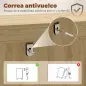 Zapatero Estrecho con 4 Puertas Abatibles y Estantes Ajustables para hasta 20 Pares Efecto Roble Zapatero Estrecho con 4 Puertas Abatibles y Estantes Ajustables para hasta 20 Pares Efecto Roble