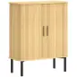 Zapatero de 5 Niveles con Puertas Correderas 4 Estantes Ajustables y Compartimentos Laterales Roble