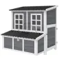 Gallinero para Exterior de Madera 100x86x100cm 2-4 Gallinas Nido Bandeja Extraíble Techo Impermeable Perchas Gris Claro Gallinero para Exterior de Madera 100x86x100cm 2-4 Gallinas Nido Bandeja Extraíble Techo Impermeable Perchas Gris Claro