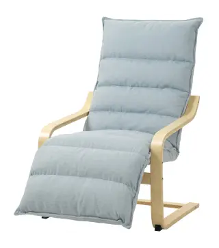 Butaca de Salón con Reposapiés Ajustable Tapizada en Terciopelo con Marco de Madera 67x93x105 cm Azul Claro