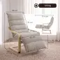 Butaca de Salón con Reposapiés Ajustable Tapizada en Terciopelo con Marco de Madera 67x93x105 cm Marrón Claro Butaca de Salón con Reposapiés Ajustable Tapizada en Terciopelo con Marco de Madera 67x93x105 cm Marrón Claro