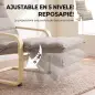 Butaca de Salón con Reposapiés Ajustable Tapizada en Terciopelo con Marco de Madera 67x93x105 cm Marrón Claro Butaca de Salón con Reposapiés Ajustable Tapizada en Terciopelo con Marco de Madera 67x93x105 cm Marrón Claro