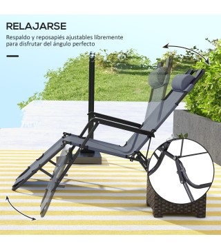 Tumbona Plegable