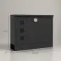 Buzón Exterior de Metal de Pared Correo Cerradura y 2 Llaves Ventanas de Vista Cierre Silencioso 36,5x11,5x29 cm Negro Buzón Exterior de Metal de Pared Correo Cerradura y 2 Llaves Ventanas de Vista Cierre Silencioso 36,5x11,5x29 cm Negro
