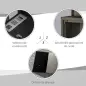 Buzón Exterior de Metal de Pared Correo Cerradura y 2 Llaves Ventanas de Vista Cierre Silencioso 36,5x11,5x29 cm Negro Buzón Exterior de Metal de Pared Correo Cerradura y 2 Llaves Ventanas de Vista Cierre Silencioso 36,5x11,5x29 cm Negro