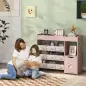 Organizador Infantil con Compartimentos 9 Cestas Extraíbles y Láminas de Pegatinas 92x30x80 cm Rosa Organizador Infantil con Compartimentos 9 Cestas Extraíbles y Láminas de Pegatinas 92x30x80 cm Rosa