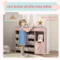 Organizador Infantil con Compartimentos 9 Cestas Extraíbles y Láminas de Pegatinas 92x30x80 cm Rosa Organizador Infantil con Compartimentos 9 Cestas Extraíbles y Láminas de Pegatinas 92x30x80 cm Rosa