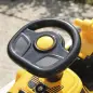Tractor Correpasillos Juguete con Rodillo Delantero Elevable Apisonadora sin Pedales Claxon y Almacenaje Amarillo