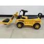 Tractor Correpasillos Juguete con Rodillo Delantero Elevable Apisonadora sin Pedales Claxon y Almacenaje Amarillo