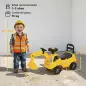 Excavadora Correpasillos Juguete con Bocina de Aire, Excavadora sin Pedales, Brazo Excavador, Almacenaje Bajo Asiento, para Niño Excavadora Correpasillos Juguete con Bocina de Aire, Excavadora sin Pedales, Brazo Excavador, Almacenaje Bajo Asiento, para Niño