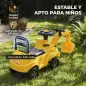 Excavadora Correpasillos Juguete con Bocina de Aire, Excavadora sin Pedales, Brazo Excavador, Almacenaje Bajo Asiento, para Niño Excavadora Correpasillos Juguete con Bocina de Aire, Excavadora sin Pedales, Brazo Excavador, Almacenaje Bajo Asiento, para Niño