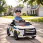 Coche Eléctrico para Niños de Policía 12V Mando a Distancia 2,4 G 2 Motores Arranque Suave Sirena Luces Música Blanco Coche Eléctrico para Niños de Policía 12V Mando a Distancia 2,4 G 2 Motores Arranque Suave Sirena Luces Música Blanco