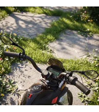 Moto Eléctrica para Niños Licencia BMW G310 GS 12V con 2 Ruedas Auxiliares Arranque Suave 3-6 km/h 3-8 Años Negro