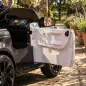 Coche Eléctrico para Niños de Policía 12V Mando a Distancia 2,4 G 2 Motores Arranque Suave Sirena Luces Música Negro