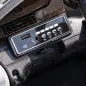 Coche Eléctrico para Niños de Policía 12V Mando a Distancia 2,4 G 2 Motores Arranque Suave Sirena Luces Música Negro