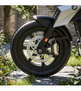 Moto Eléctrica para Niños Licencia BMW G310 GS 12V con 2 Ruedas Auxiliares Arranque Suave 3-6 km/h 3-8 Años Rojo