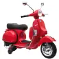 Moto Eléctrica Niños 12V Vespa PX150 Ruedas Auxiliares 2 Motores Suspensión Trasera Música Faros 3 km/h 3-6 Años Rojo Moto Eléctrica Niños 12V Vespa PX150 Ruedas Auxiliares 2 Motores Suspensión Trasera Música Faros 3 km/h 3-6 Años Rojo