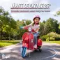 Moto Eléctrica Niños 12V Vespa PX150 Ruedas Auxiliares 2 Motores Suspensión Trasera Música Faros 3 km/h 3-6 Años Rojo Moto Eléctrica Niños 12V Vespa PX150 Ruedas Auxiliares 2 Motores Suspensión Trasera Música Faros 3 km/h 3-6 Años Rojo