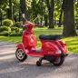 Moto Eléctrica Niños 12V Vespa PX150 Ruedas Auxiliares 2 Motores Suspensión Trasera Música Faros 3 km/h 3-6 Años Rojo Moto Eléctrica Niños 12V Vespa PX150 Ruedas Auxiliares 2 Motores Suspensión Trasera Música Faros 3 km/h 3-6 Años Rojo