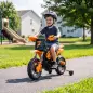 Moto Eléctrica Niños 12V 2 Ruedas Auxiliares Desmontables 2 Motores Suspensión Trasera 3 km/h 3-6 Años Naranja Moto Eléctrica Niños 12V 2 Ruedas Auxiliares Desmontables 2 Motores Suspensión Trasera 3 km/h 3-6 Años Naranja