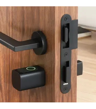 Cerradura Inteligente 5 en 1 con Huella App Tuya Bluetooth Código Tarjeta NFC/RF Llave Códigos Temporales