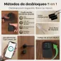 Cerradura Inteligente 5 en 1 con Huella App Tuya Bluetooth Código Tarjeta NFC/RF Llave Códigos Temporales