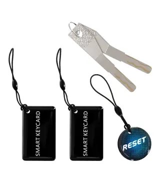 Cerradura Inteligente 5 en 1 con Huella App Tuya Bluetooth Código Tarjeta NFC/RF Llave Códigos Temporales