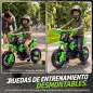 Moto Eléctrica Niños 12V con 2 Ruedas Auxiliares Desmontables 2 Motores Suspensión Trasera 3 km/h 3-6 Años Verde Moto Eléctrica Niños 12V con 2 Ruedas Auxiliares Desmontables 2 Motores Suspensión Trasera 3 km/h 3-6 Años Verde