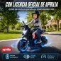 Moto Eléctrica Niños 6V Licencia APRILIA Ruedas Auxiliares Adelante/Atrás Batería de Litio Música 18 Meses-4 Años Rojo Moto Eléctrica Niños 6V Licencia APRILIA Ruedas Auxiliares Adelante/Atrás Batería de Litio Música 18 Meses-4 Años Rojo