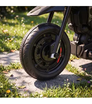 Moto Eléctrica Niños 6V Licencia APRILIA Ruedas Auxiliares Adelante/Atrás Batería de Litio Música 18 Meses-4 Años Rojo