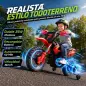 Moto Eléctrica Niños 12V con 2 Ruedas Auxiliares Desmontables 2 Motores Suspensión Trasera 3 km/h 3-6 Años Rojo Moto Eléctrica Niños 12V con 2 Ruedas Auxiliares Desmontables 2 Motores Suspensión Trasera 3 km/h 3-6 Años Rojo