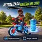 Moto Eléctrica Niños 12V con 2 Ruedas Auxiliares Desmontables 2 Motores Suspensión Trasera 3 km/h 3-6 Años Rojo Moto Eléctrica Niños 12V con 2 Ruedas Auxiliares Desmontables 2 Motores Suspensión Trasera 3 km/h 3-6 Años Rojo