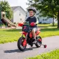 Moto Eléctrica Niños 12V con 2 Ruedas Auxiliares Desmontables 2 Motores Suspensión Trasera 3 km/h 3-6 Años Rojo Moto Eléctrica Niños 12V con 2 Ruedas Auxiliares Desmontables 2 Motores Suspensión Trasera 3 km/h 3-6 Años Rojo