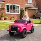Coche Eléctrico Niños 12V Licencia Land Rover Defender Control Remoto 2,4G 2 Motores Arranque Suave Faros +3 Años Rosa Coche Eléctrico Niños 12V Licencia Land Rover Defender Control Remoto 2,4G 2 Motores Arranque Suave Faros +3 Años Rosa